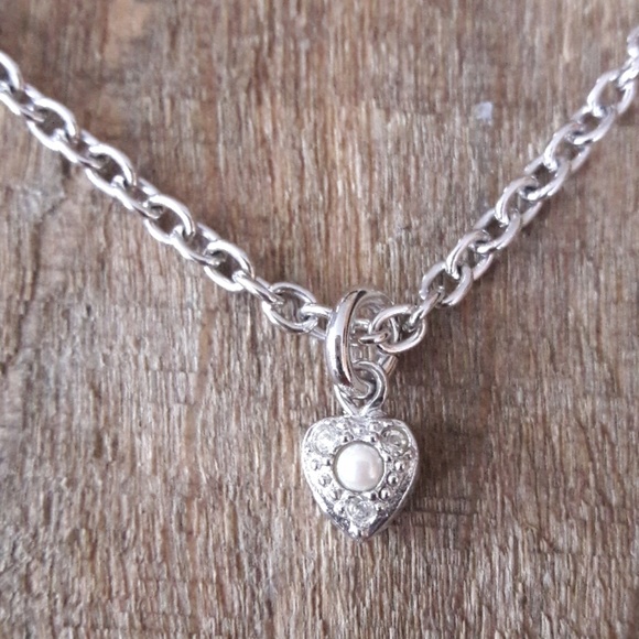 Dior Jewelry - Authentic Dior Silver Pearl Heart Choker/Necklace